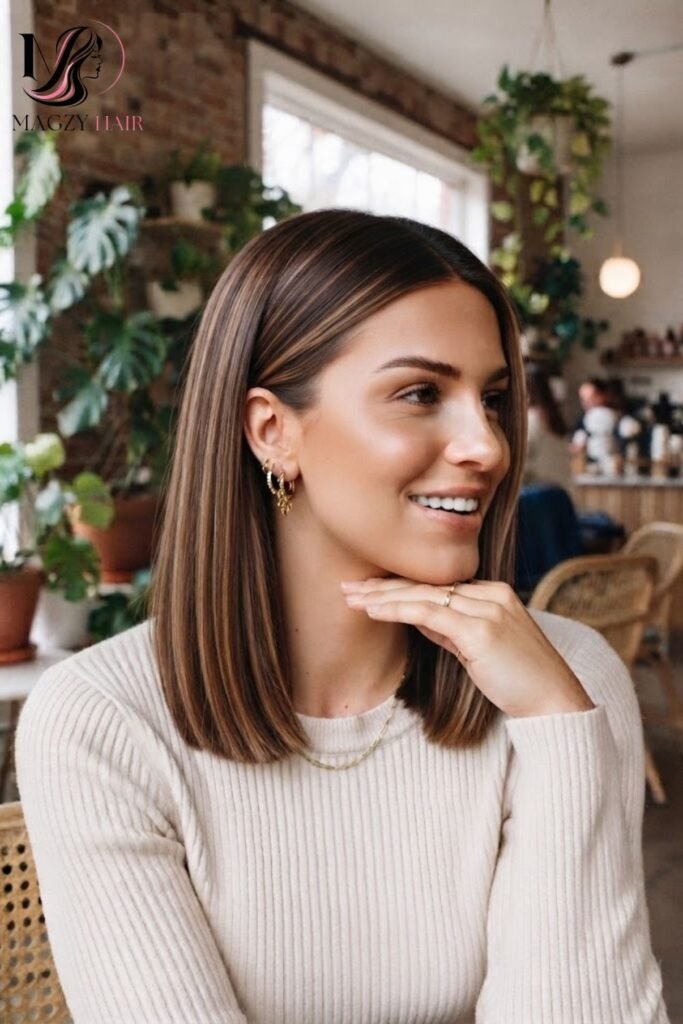 Sleek Straight Bob for Fine Hair