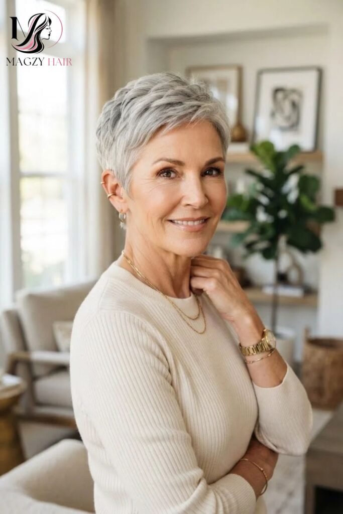 Classic Cropped Pixie for Bold Confidence