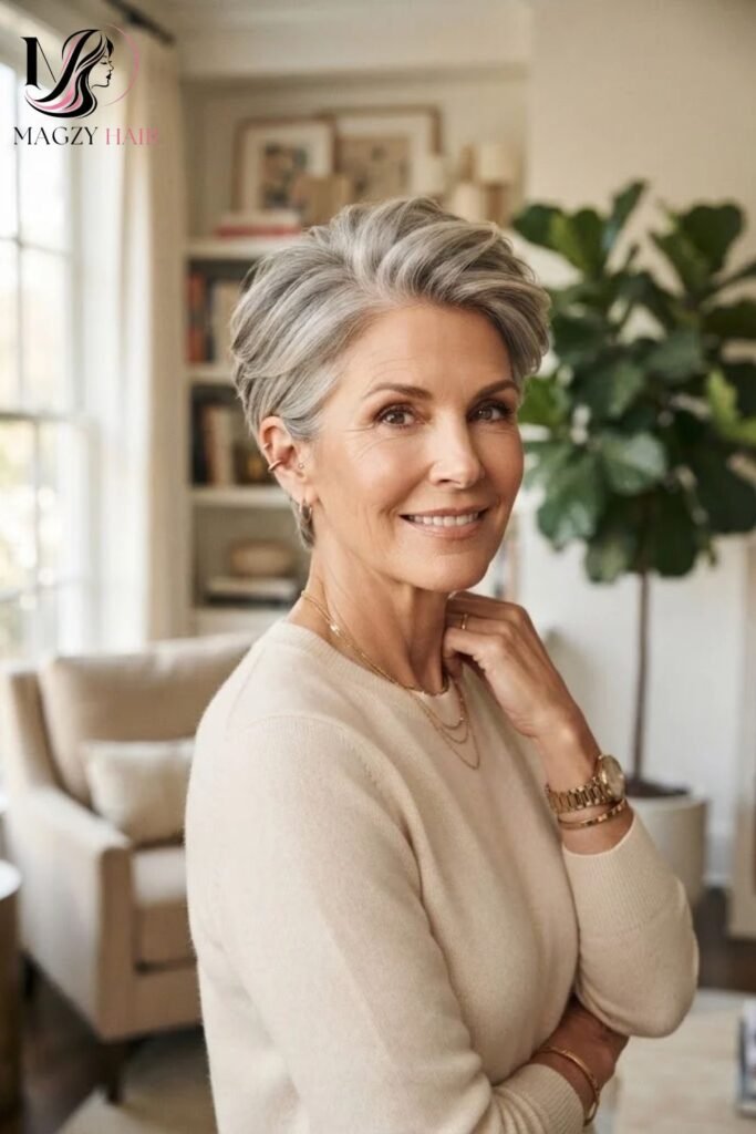 Pixie Haircuts for Women Over 60 With Fine, Thinning Hair