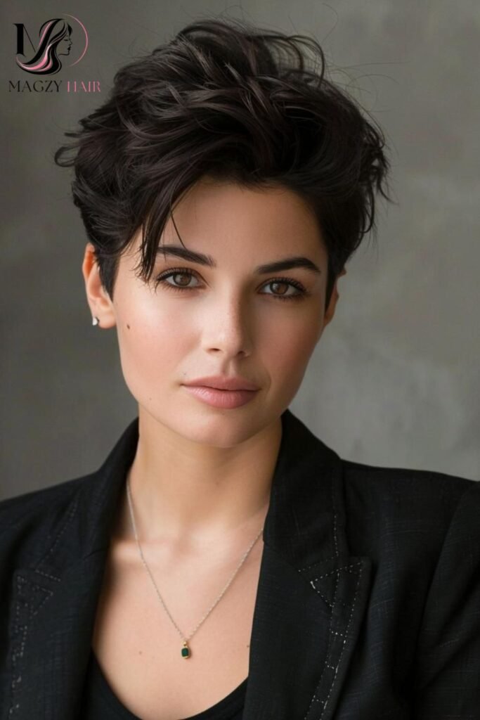 Longer Pixie for Thick Hair: A Gradual Transition