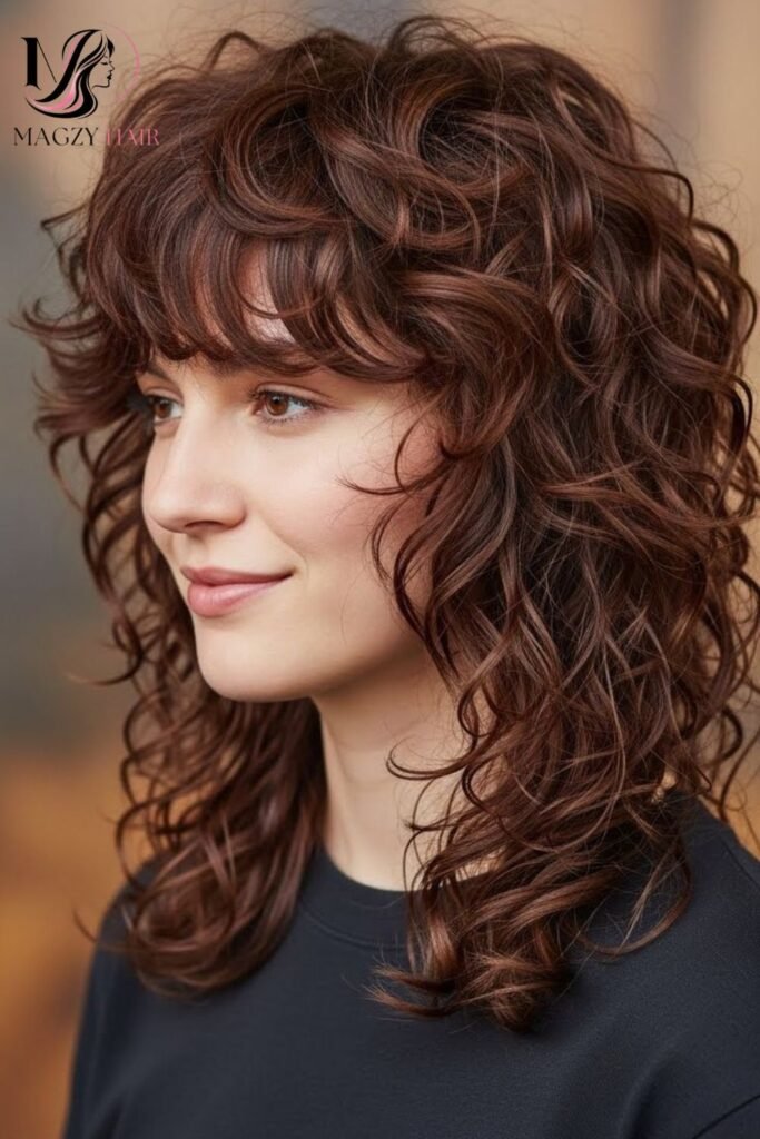 Curly Shag for Effortless, Piece-y Texture
