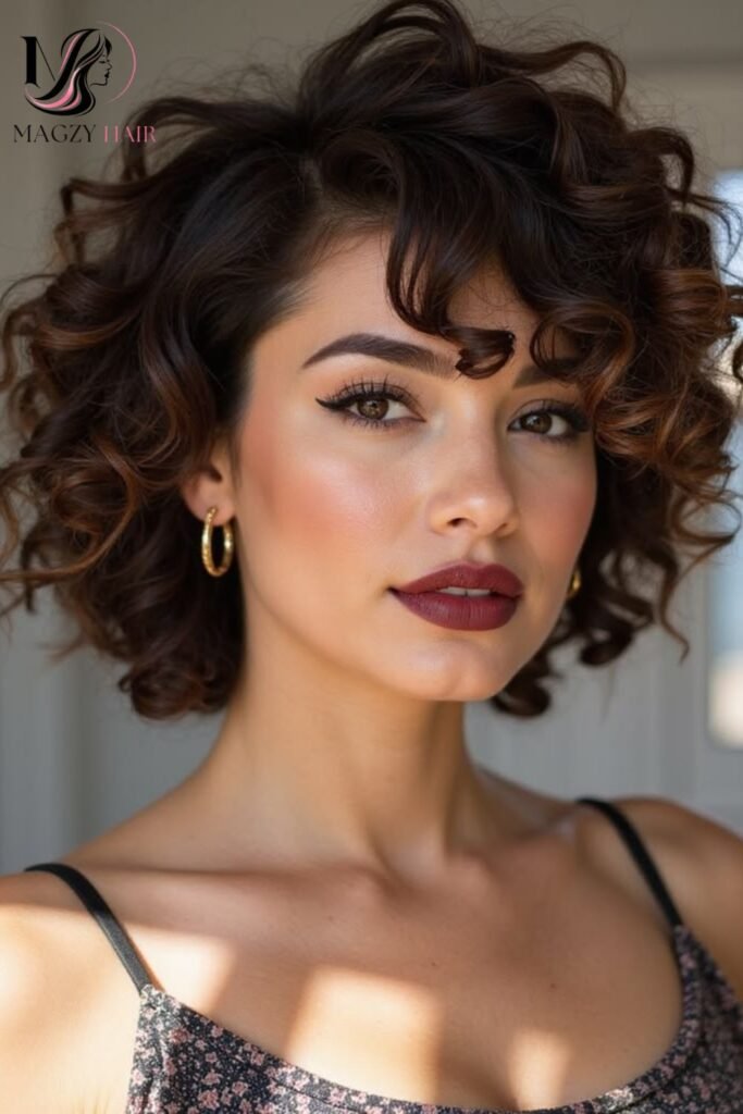 Short Curly Hairstyles Ideas for Thick, Curly Hair