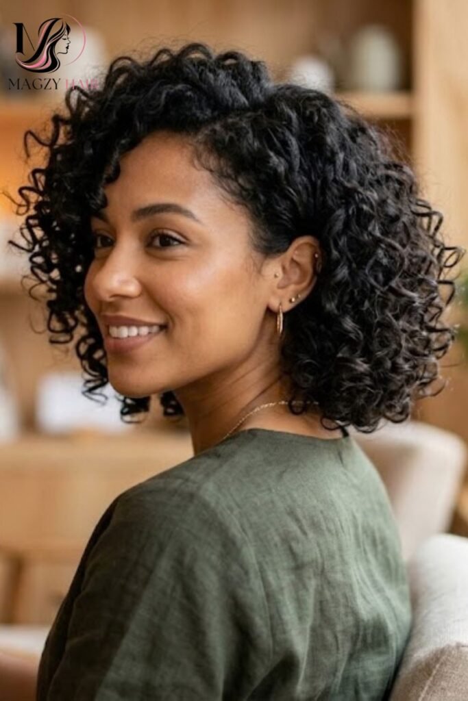 Curly Bob for Working With Natural Texture