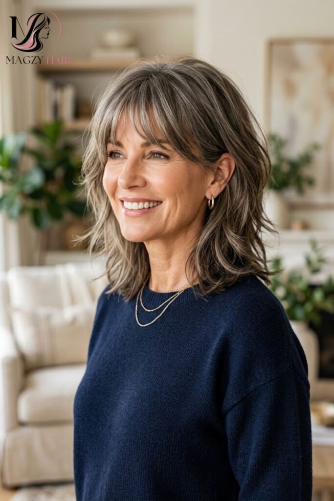 Wolf Cut Adapted for Mature Hair