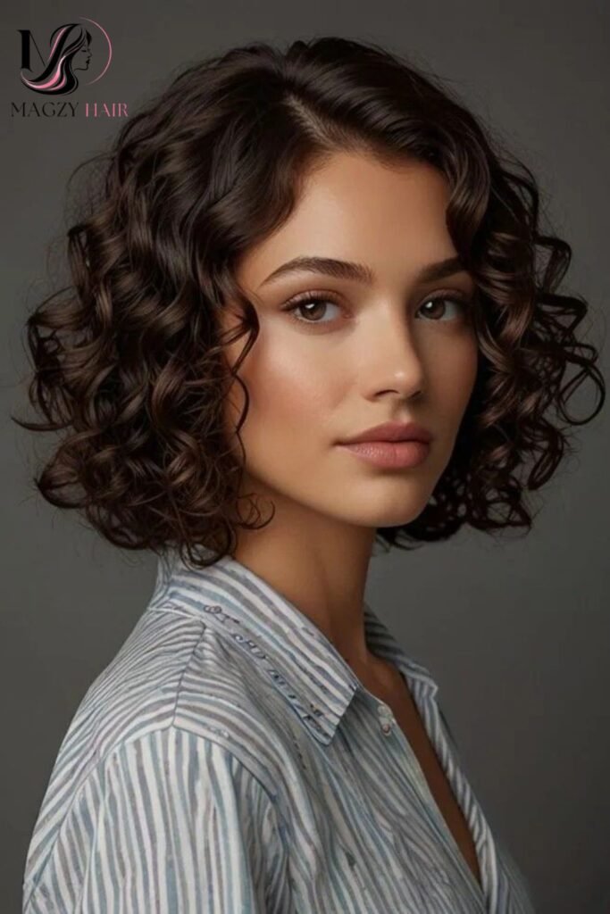 Old Money Bob Haircuts for Wavy or Curly Hair