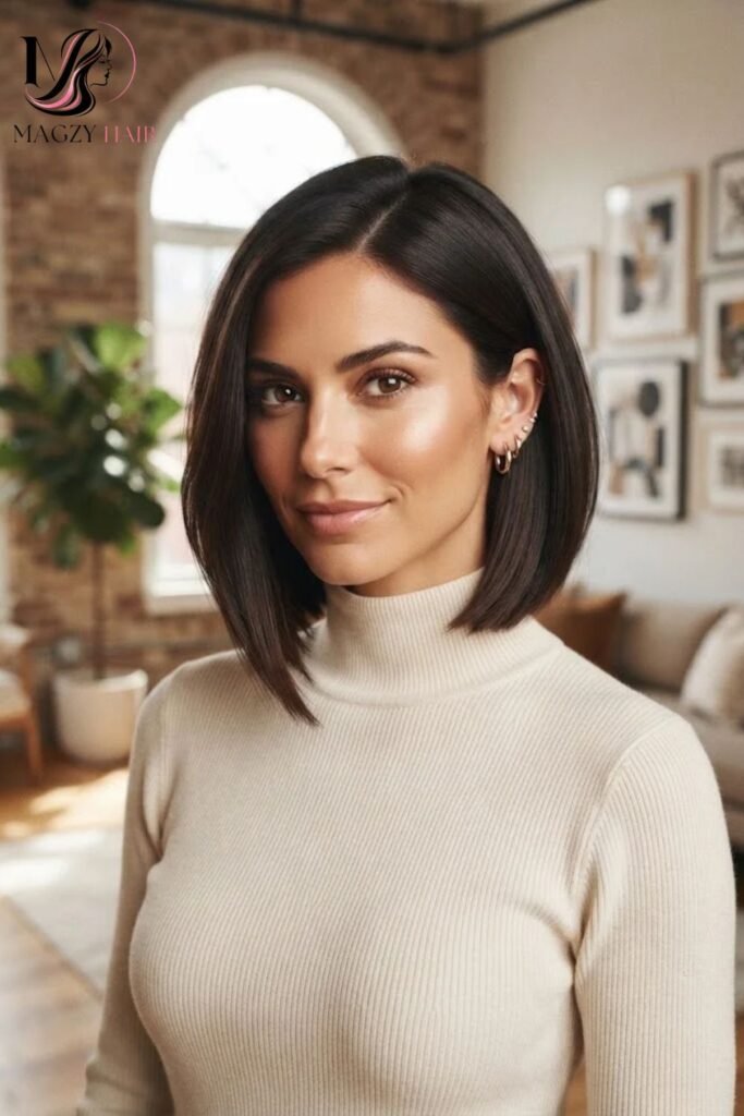 Angled Bob Haircuts for Square Faces
